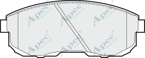 APEC BRAKING Piduriklotsi komplekt,ketaspidur PAD669